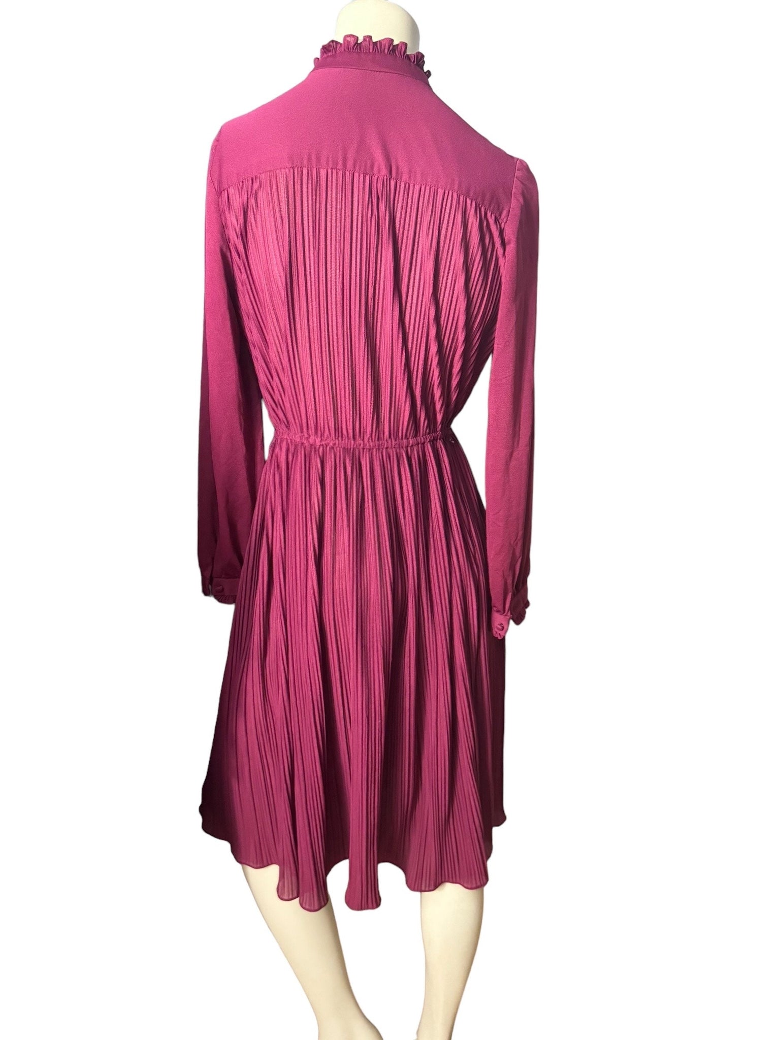 Vintage 70's maroon dress M Hal Ferman