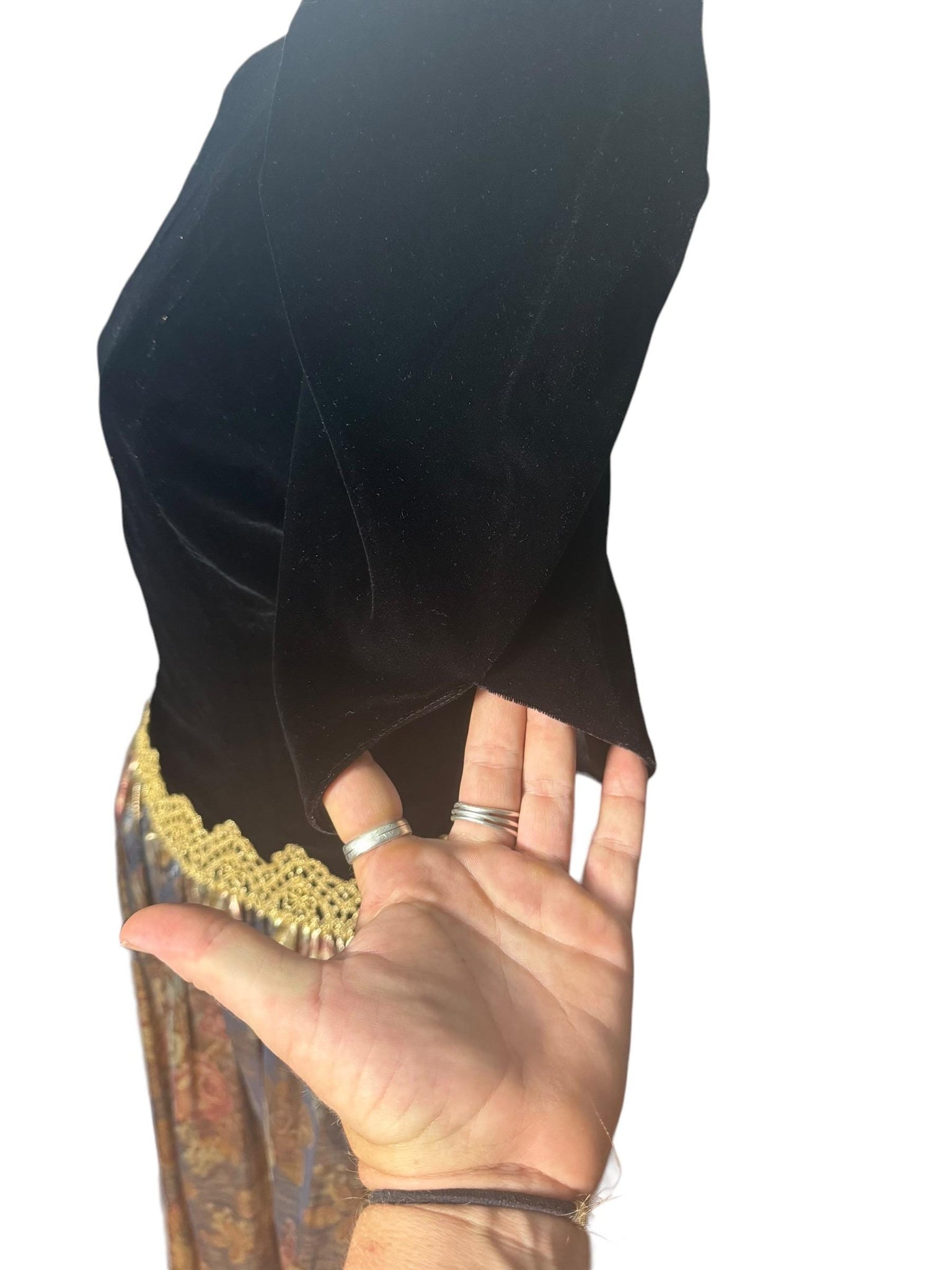 Vintage 80's velvet & gold party dress 10, Scott McClintock