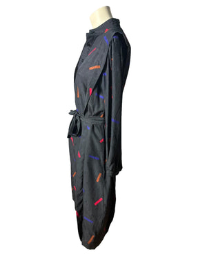 Vintage 80's black mod dress 10 M