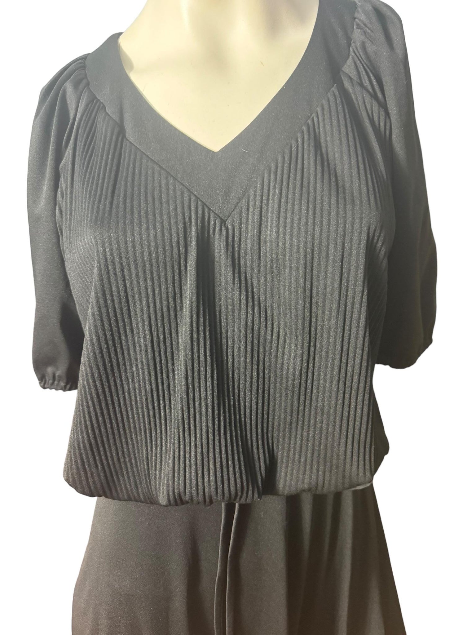 Vintage 70's black dress L