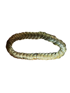 Vintage gold disc stretch belt