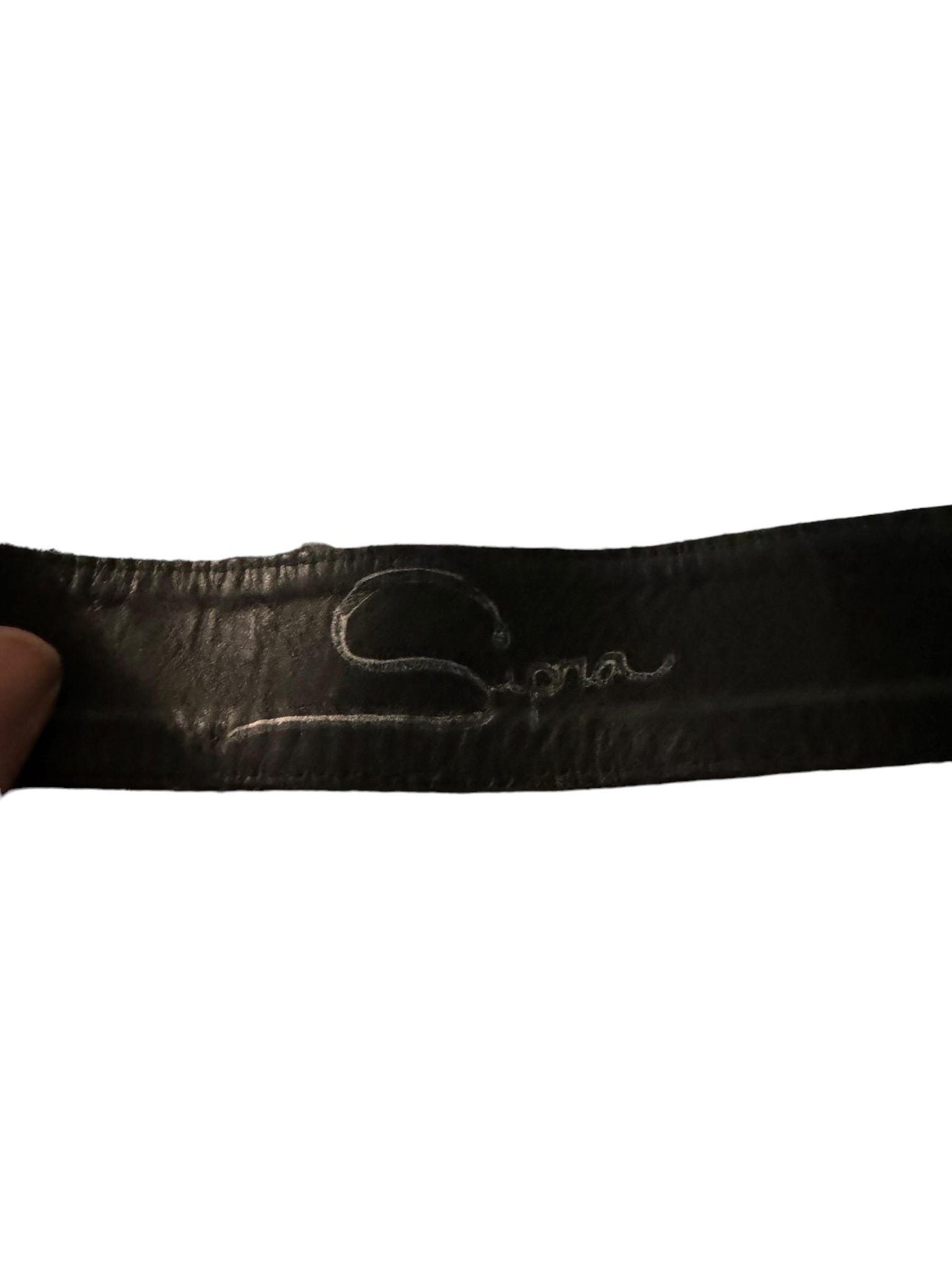 Vintage black snake belt Sipra