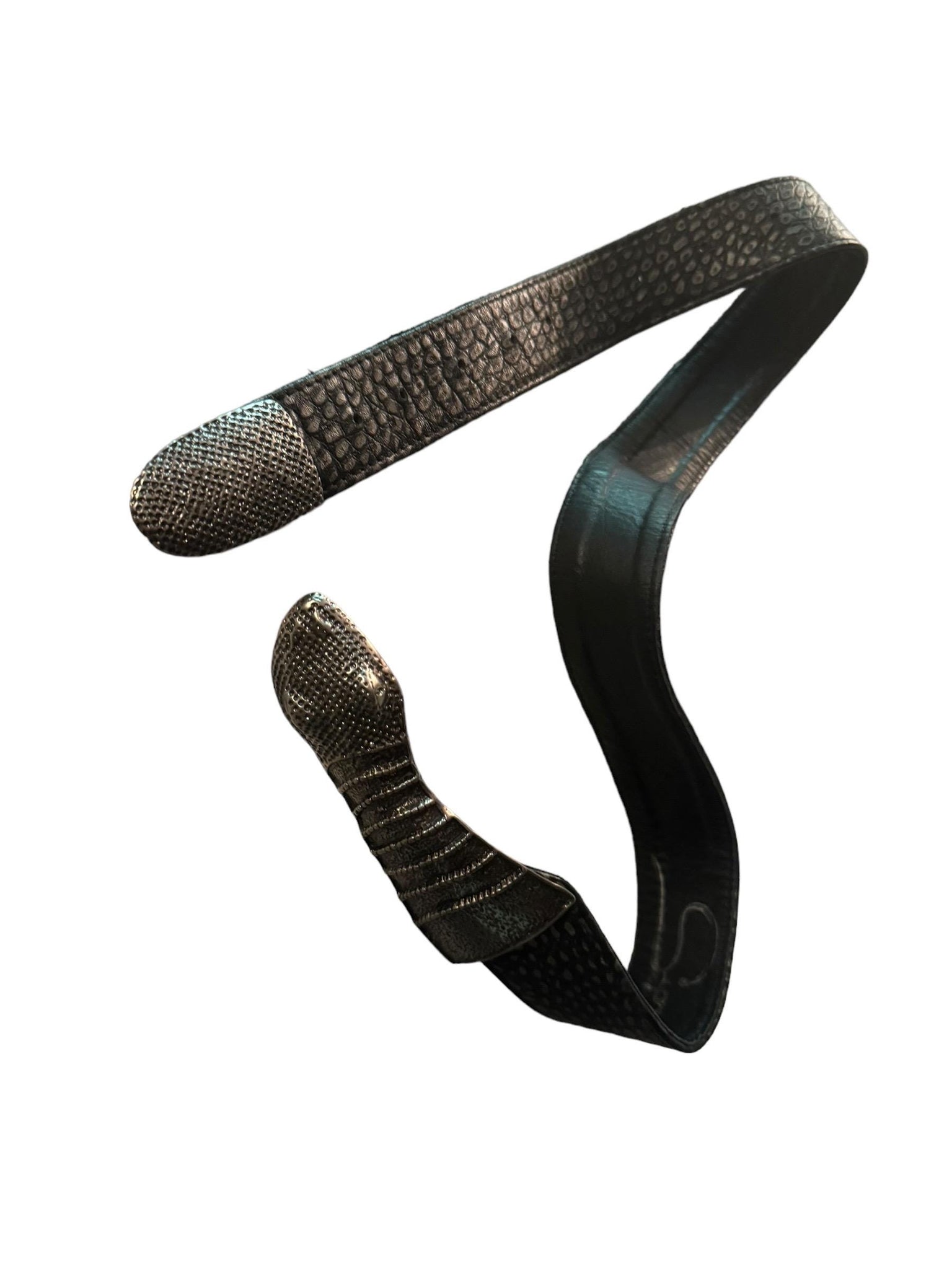 Vintage black snake belt Sipra
