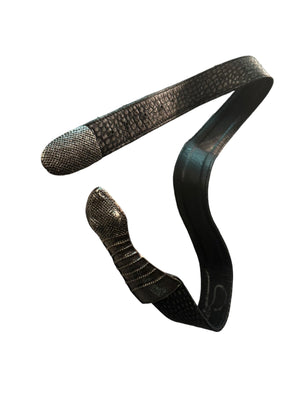 Vintage black snake belt Sipra