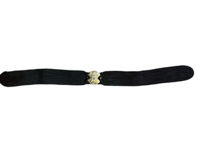 Vintage 80's black & gold belt