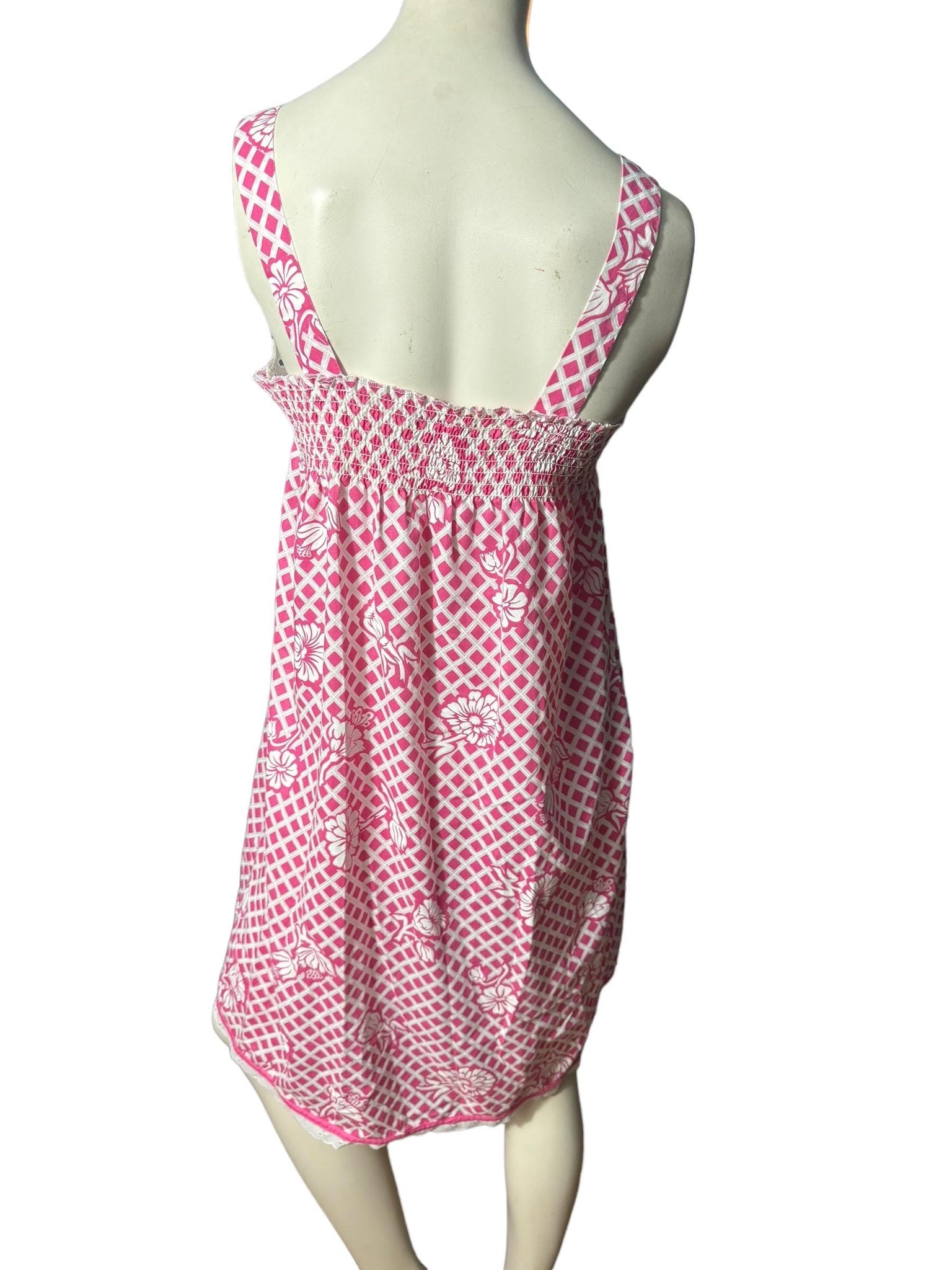 Vintage 80's sun house dress M Anne Leslie
