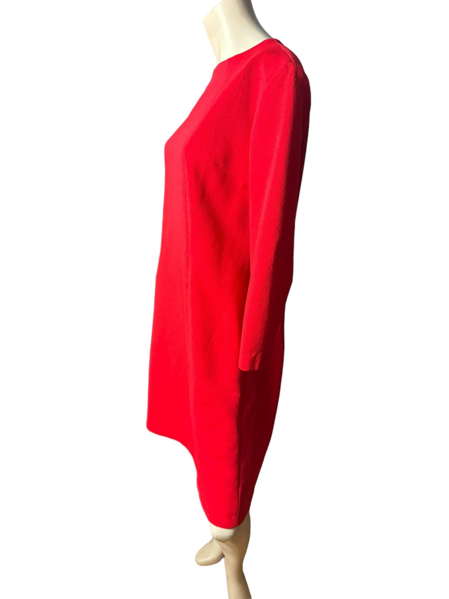 Vintage red 70's polyester dress L