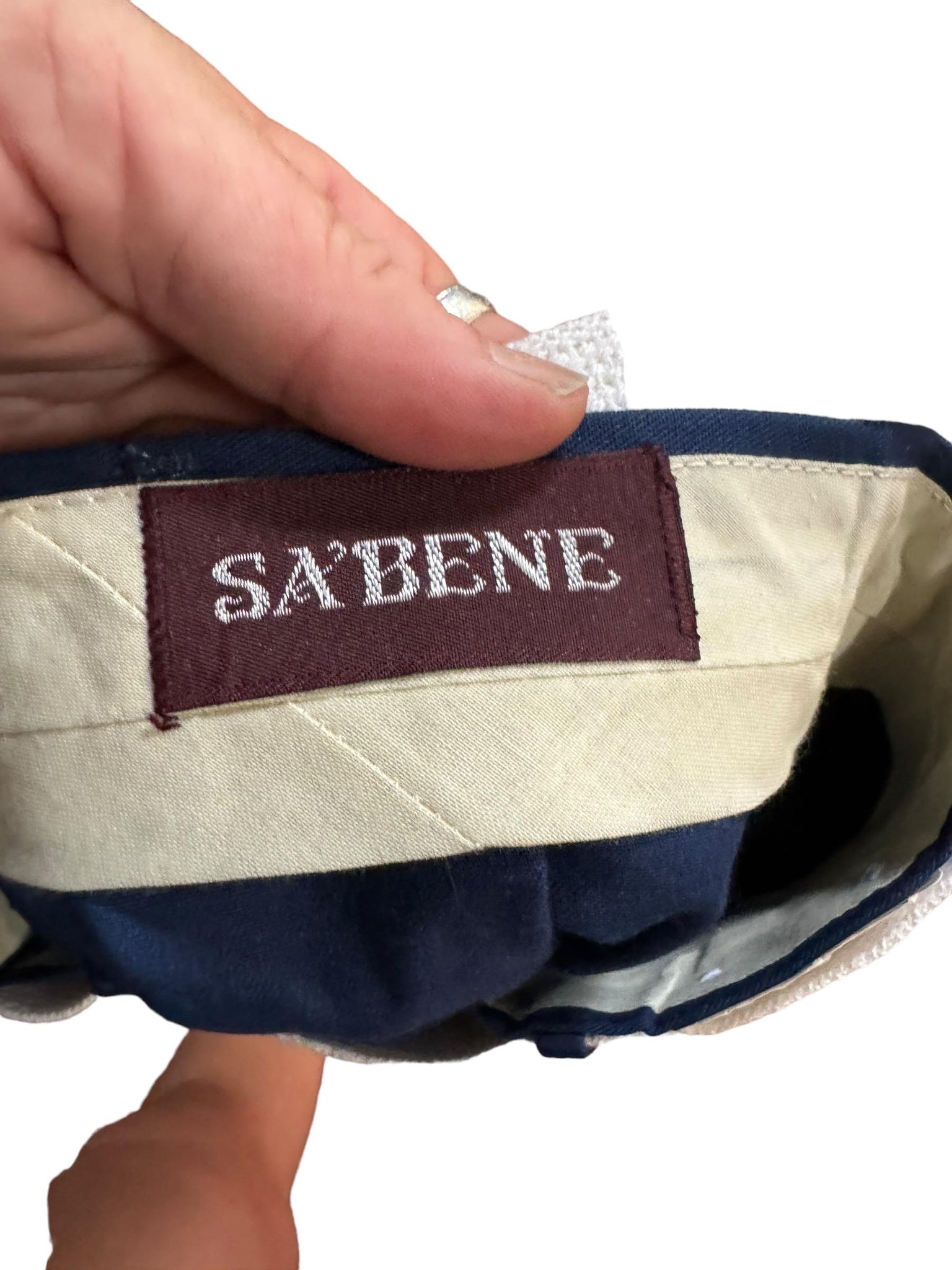 Vintage 80's blue deadstock high waist shorts 14