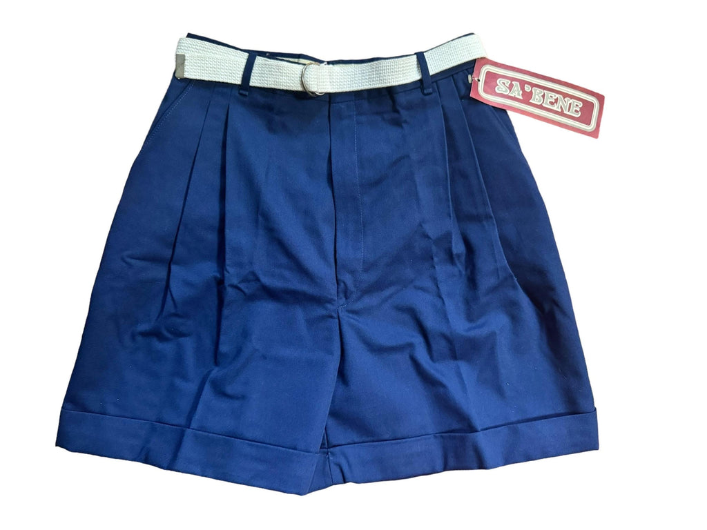 Vintage 80's blue deadstock high waist shorts 14