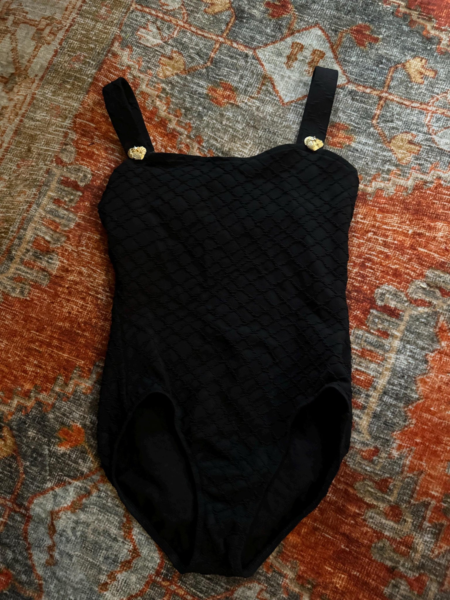 Vinrage 80's black bathing suit Mainstream 12