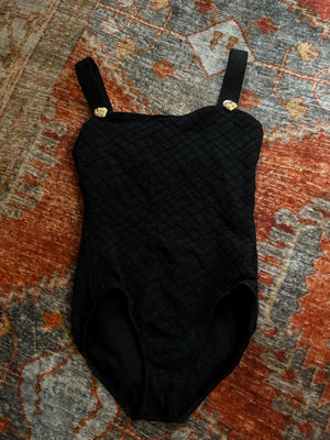Vinrage 80's black bathing suit Mainstream 12
