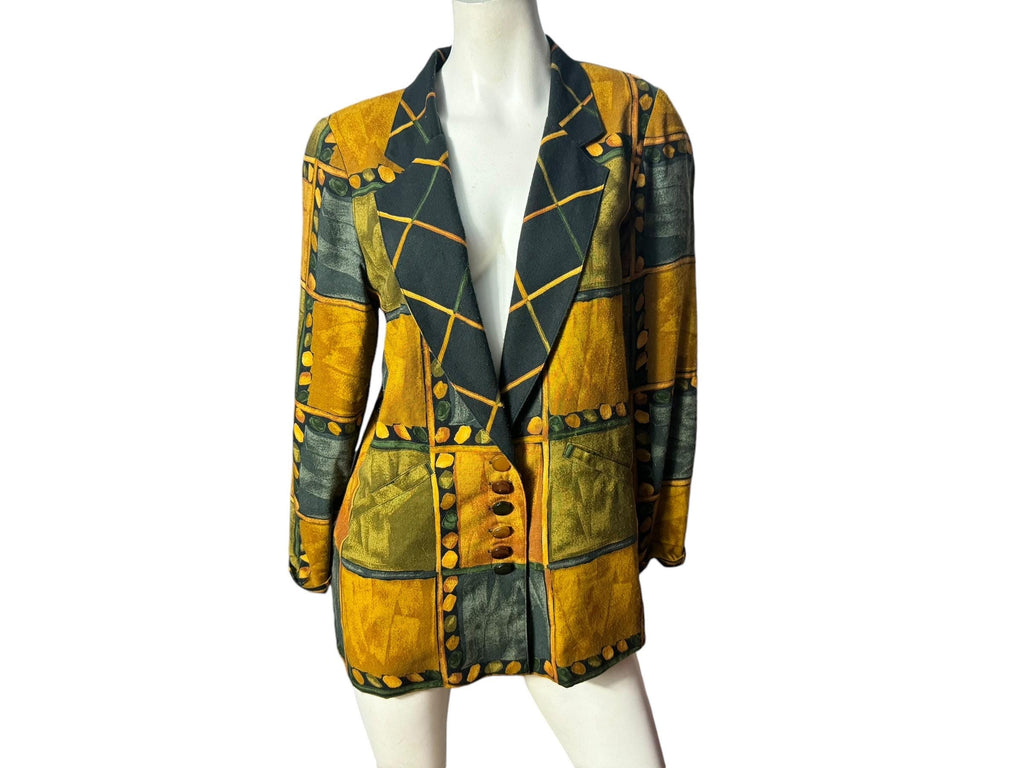 Vintage 80's mod fall jacket S Platinum