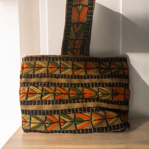 Vintage 70's embroidered purse boho