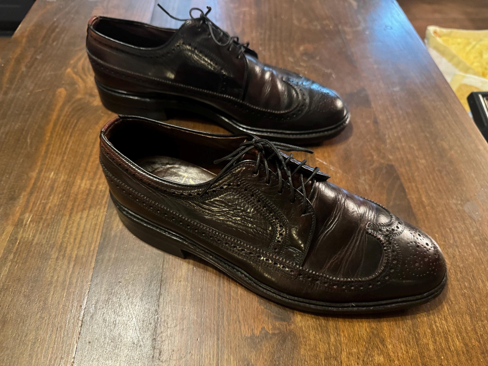 Vintage men's oxford wingtips 10 D Sears
