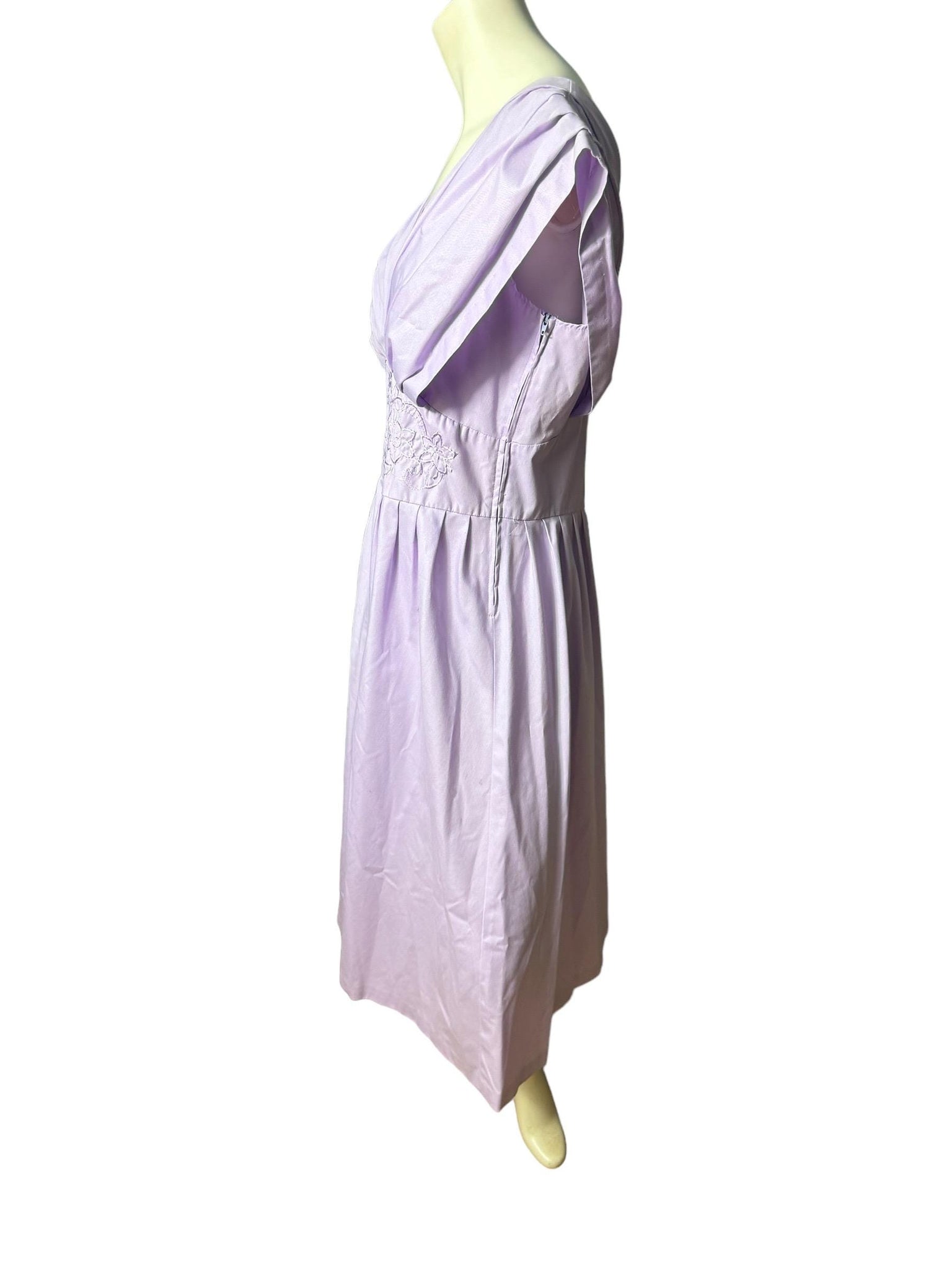 Vintage 80's purple dress Carriage Court L