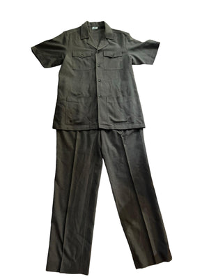 Vintage 70's brown leisure suit 46 37 x 32