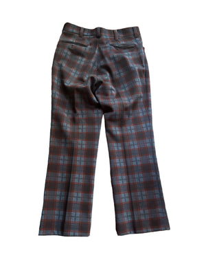 Vintage 70's plaid pants 32 x 29 Farrah