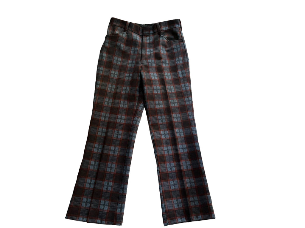 Vintage 70's plaid pants 32 x 29 Farrah