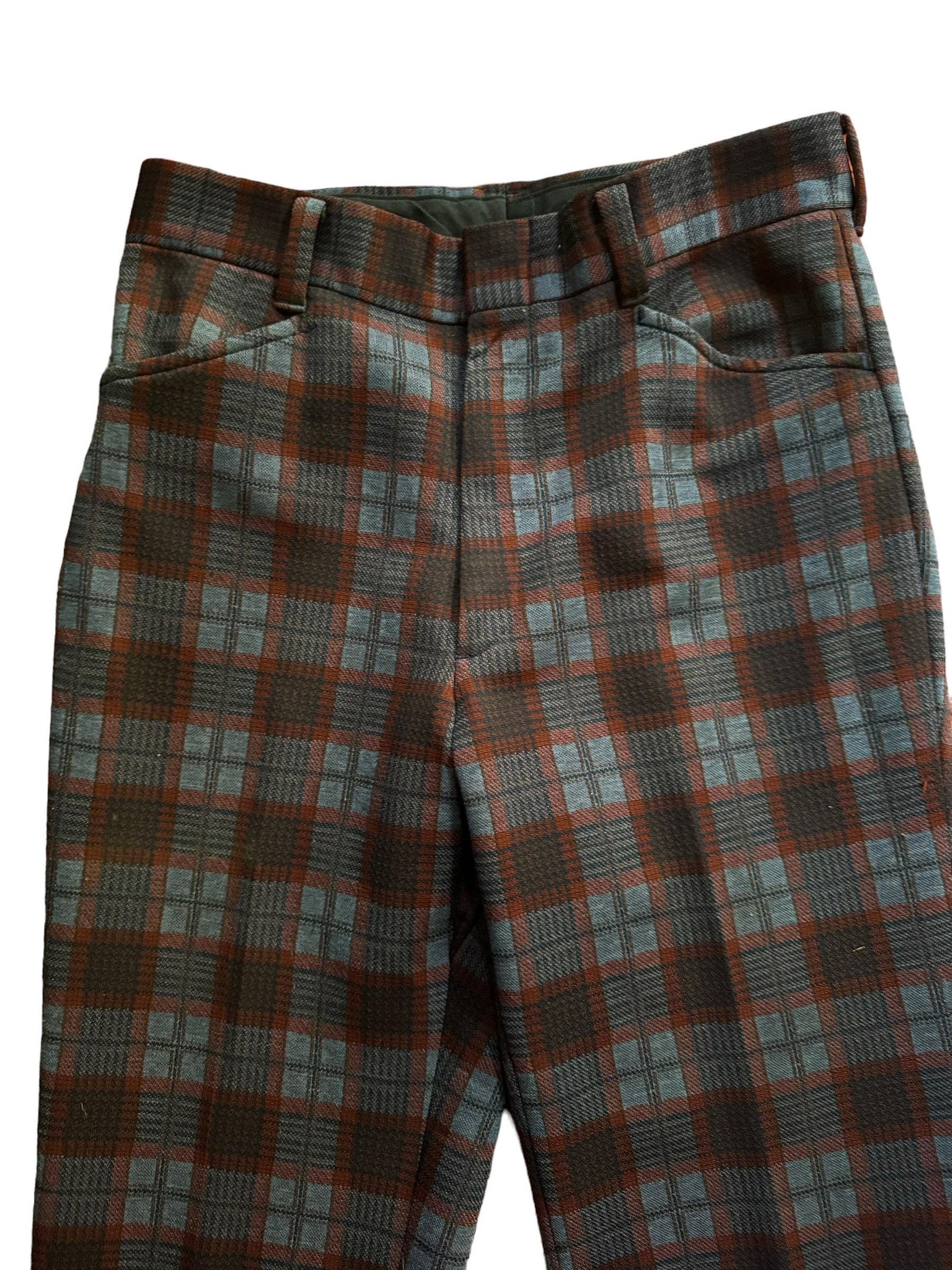 Vintage 70's plaid pants 32 x 29 Farrah
