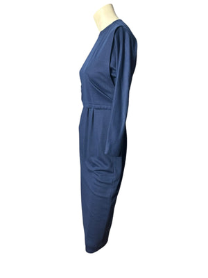 Vintage 80's blue dress M Pedestal