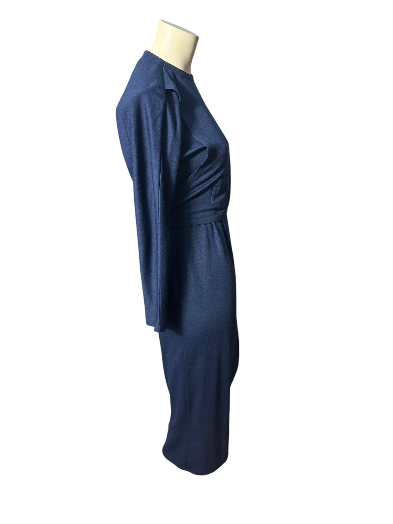 Vintage 80's blue dress M Pedestal
