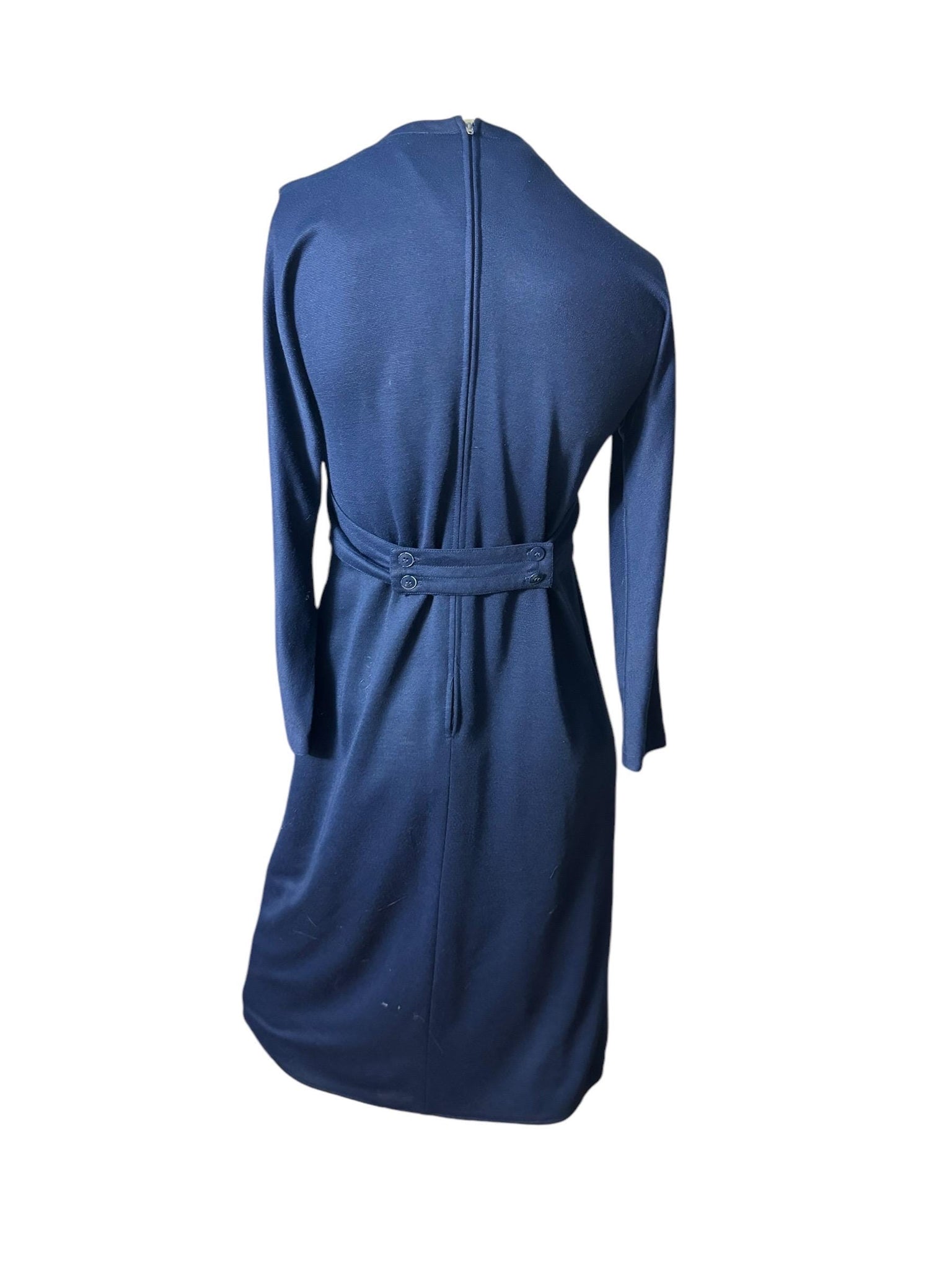 Vintage 80's blue dress M Pedestal