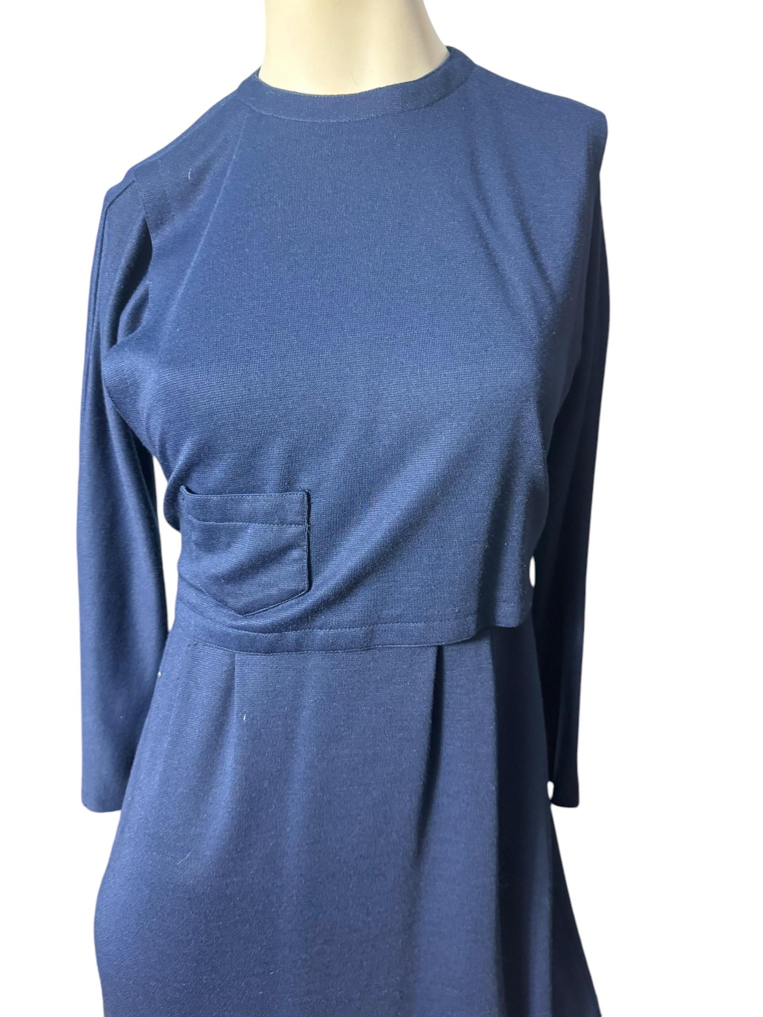 Vintage 80's blue dress M Pedestal