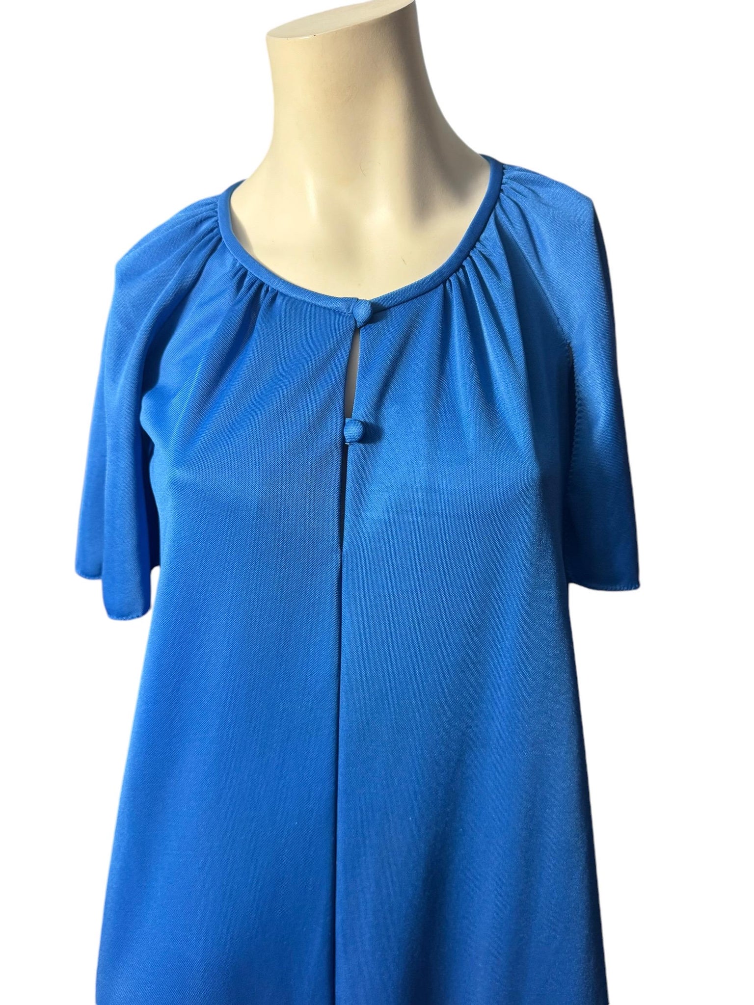 Vintage 70's blue lounge dress S Vanity Fair