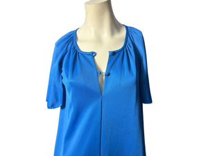 Vintage 70's blue lounge dress S Vanity Fair