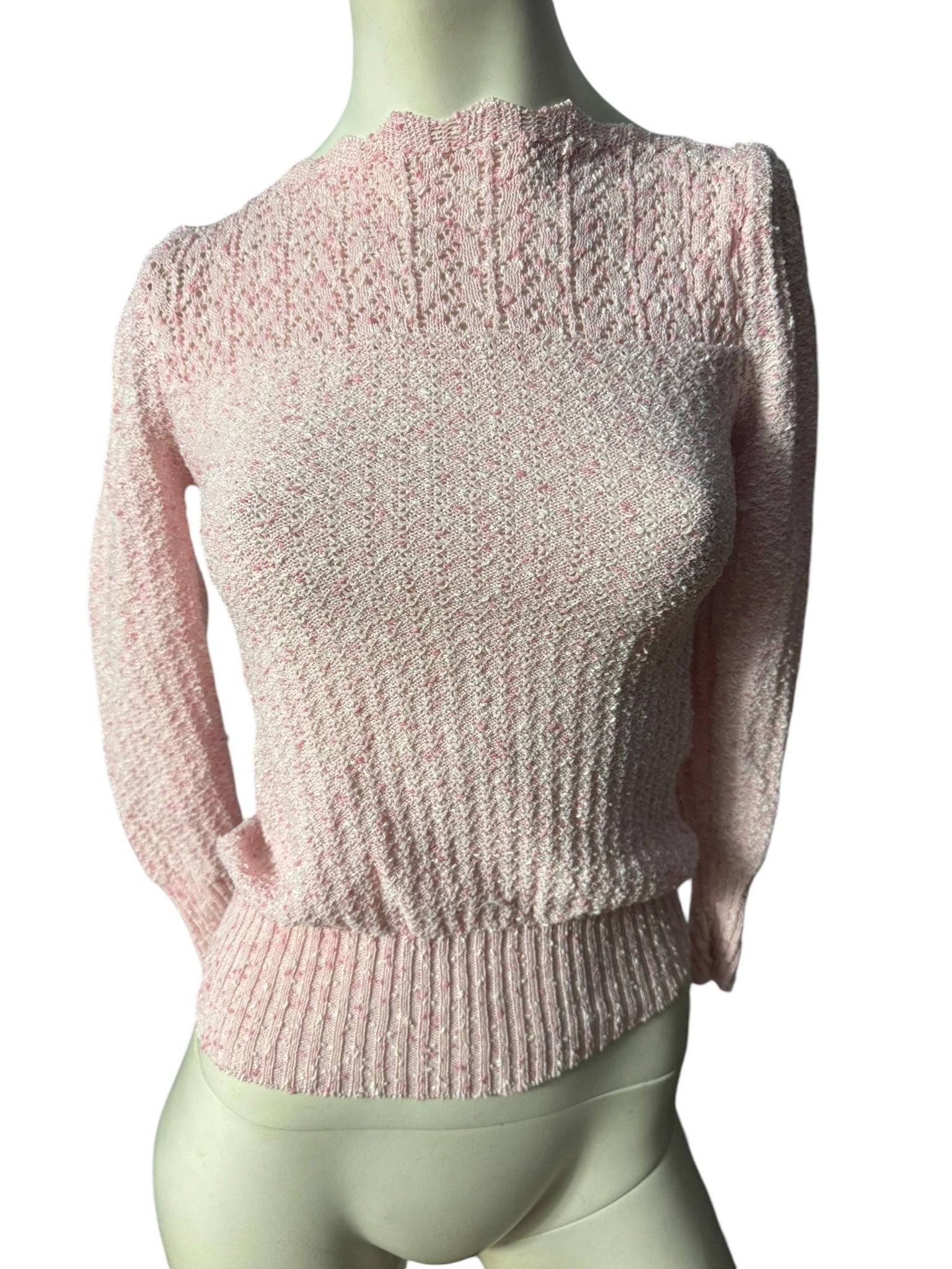 Vintage 80's pink sweater S