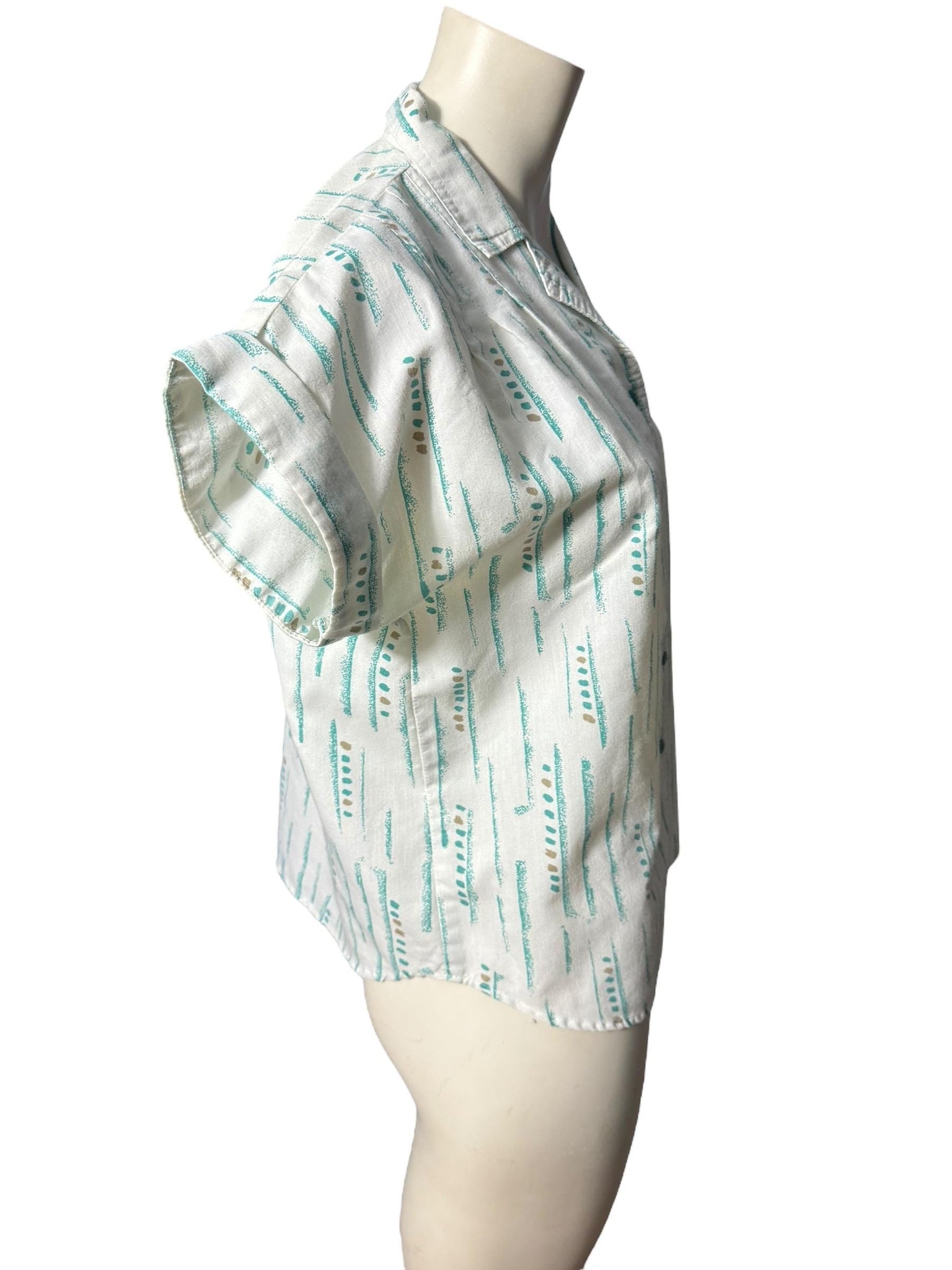 Vintage 80's blouse shirt L 12
