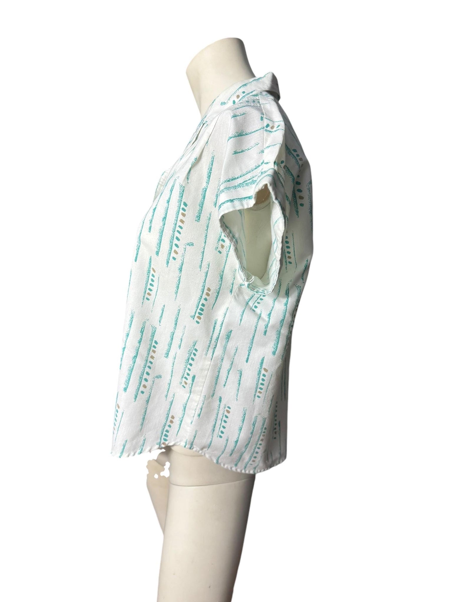 Vintage 80's blouse shirt L 12