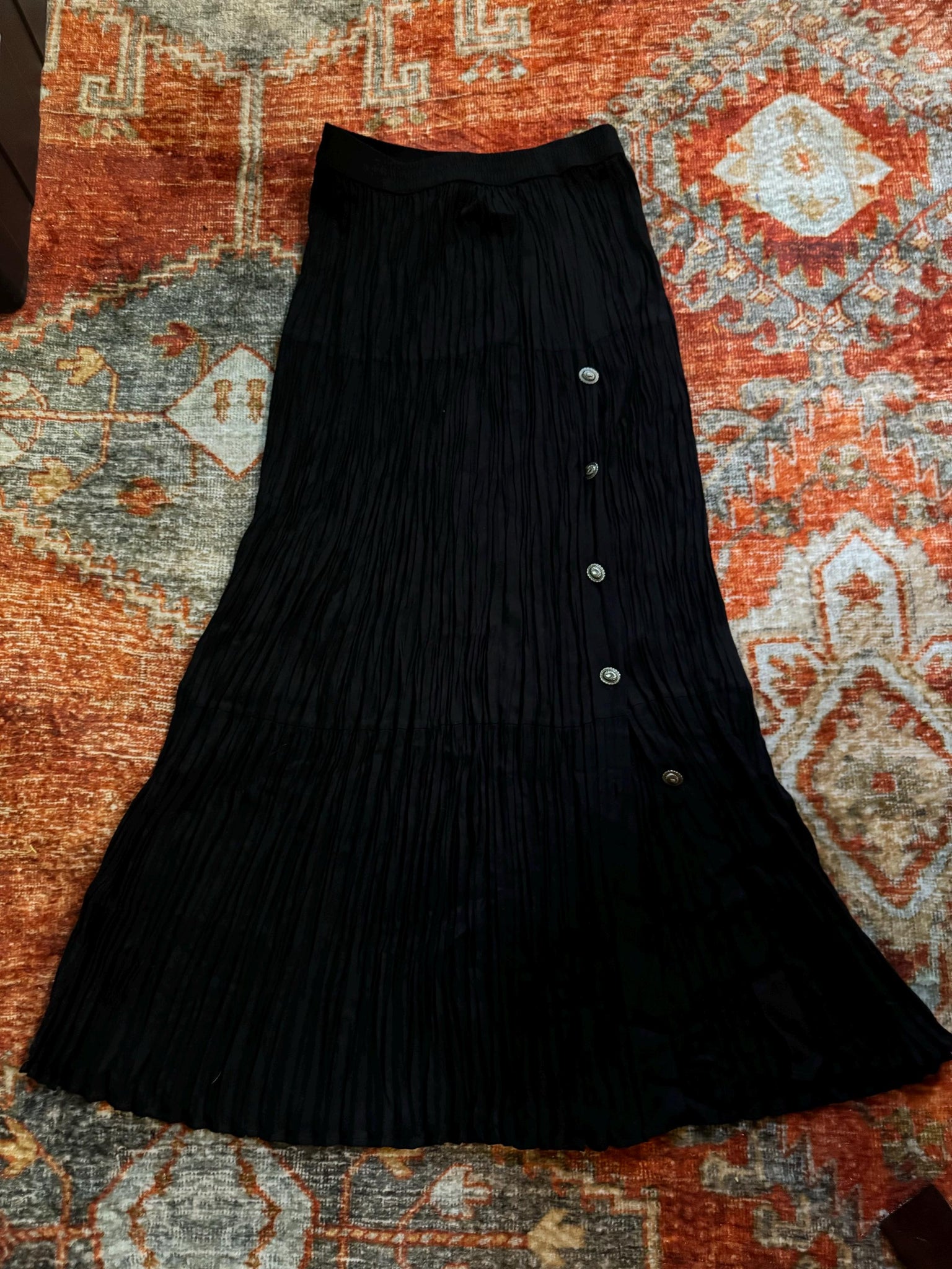 Vintage black southwest long skirt M