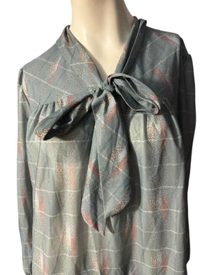 Vintage 70's gray XXL dress Lady Jennifer sz 20