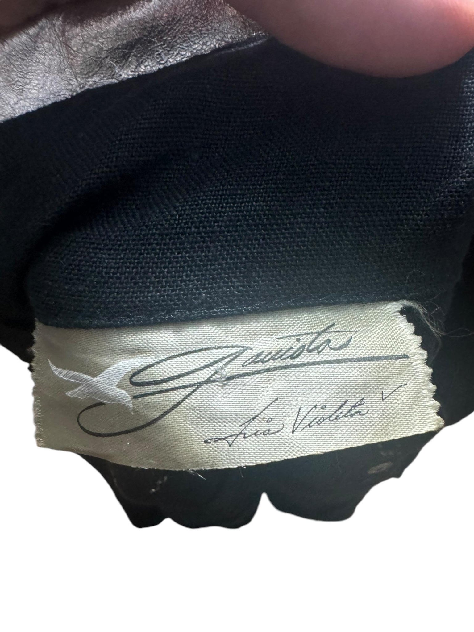 Vintage 80's black & silver jacket L XL