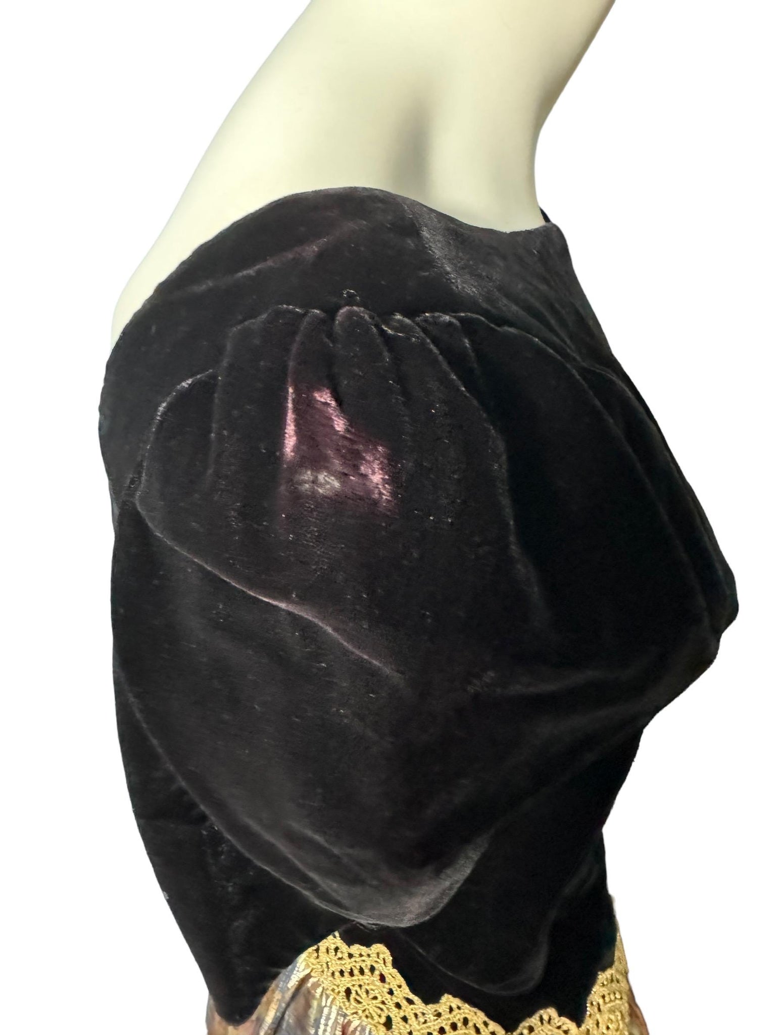 Vintage 80's velvet & gold party dress 10, Scott McClintock