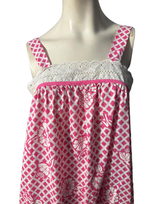 Vintage 80's sun house dress M Anne Leslie