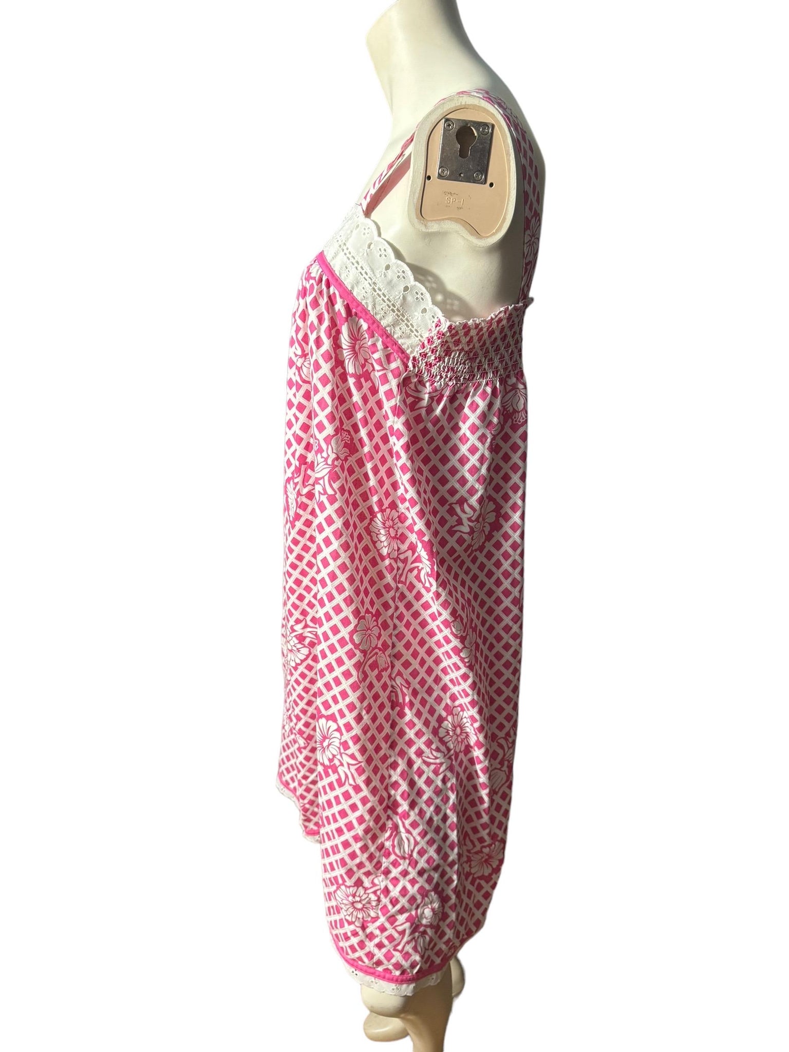 Vintage 80's sun house dress M Anne Leslie