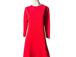 Vintage red 70's polyester dress L