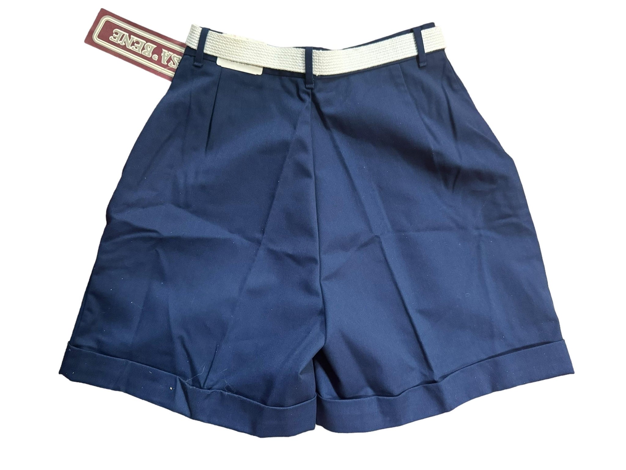 Vintage 80's blue deadstock high waist shorts 14