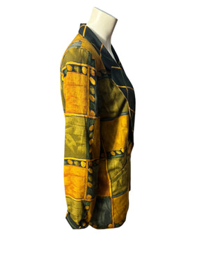 Vintage 80's mod fall jacket S Platinum
