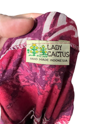 Vintage Lady Cactus batik lounge dress M L