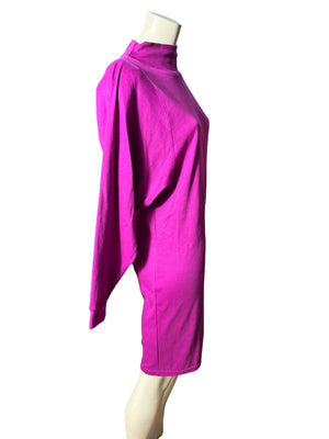 Vintage pink 80's shirt dress S