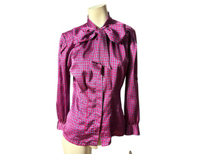 Vintage 80's bow blouse 10 Oscar de la renta