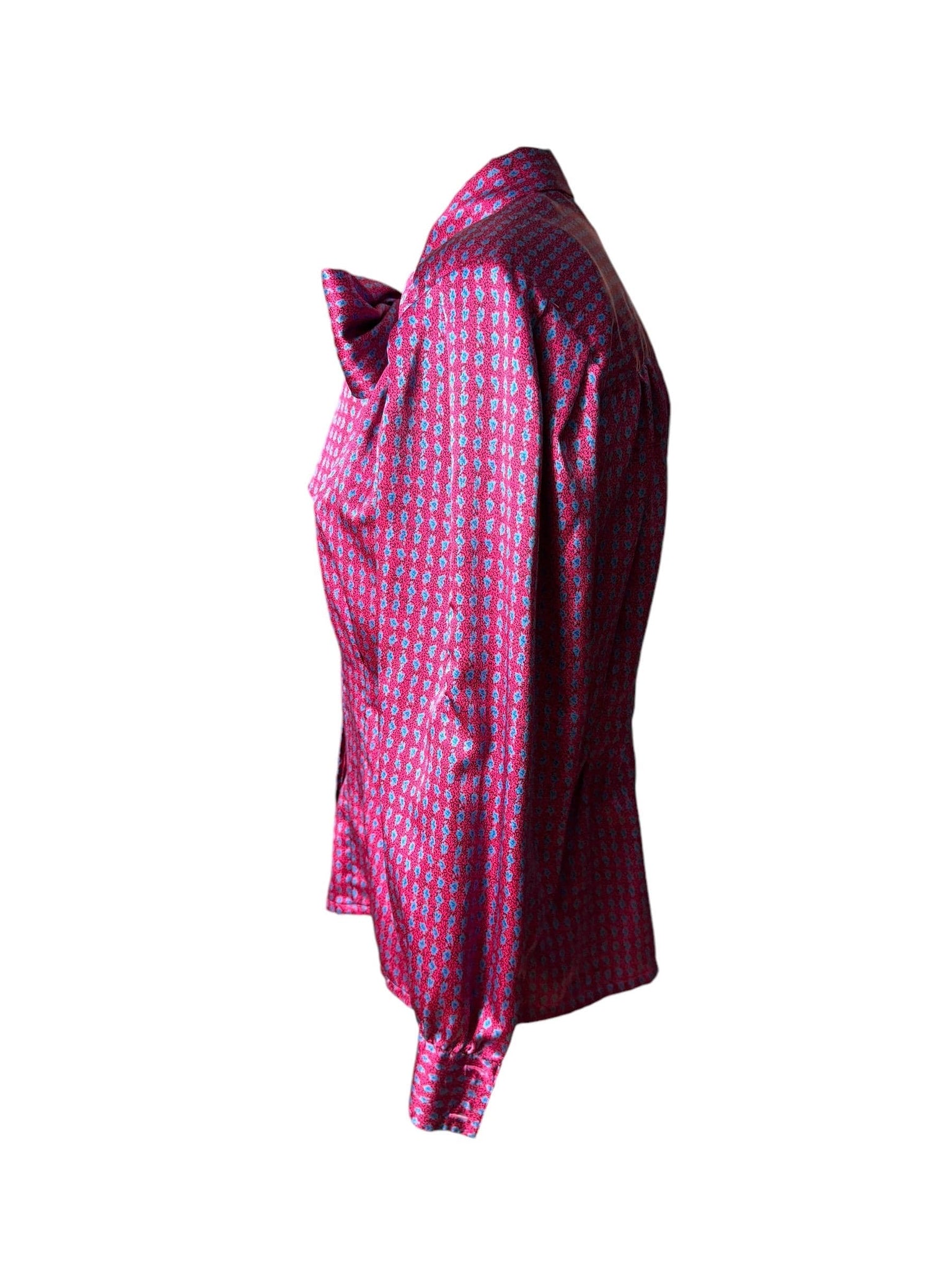 Vintage 80's bow blouse 10 Oscar de la renta