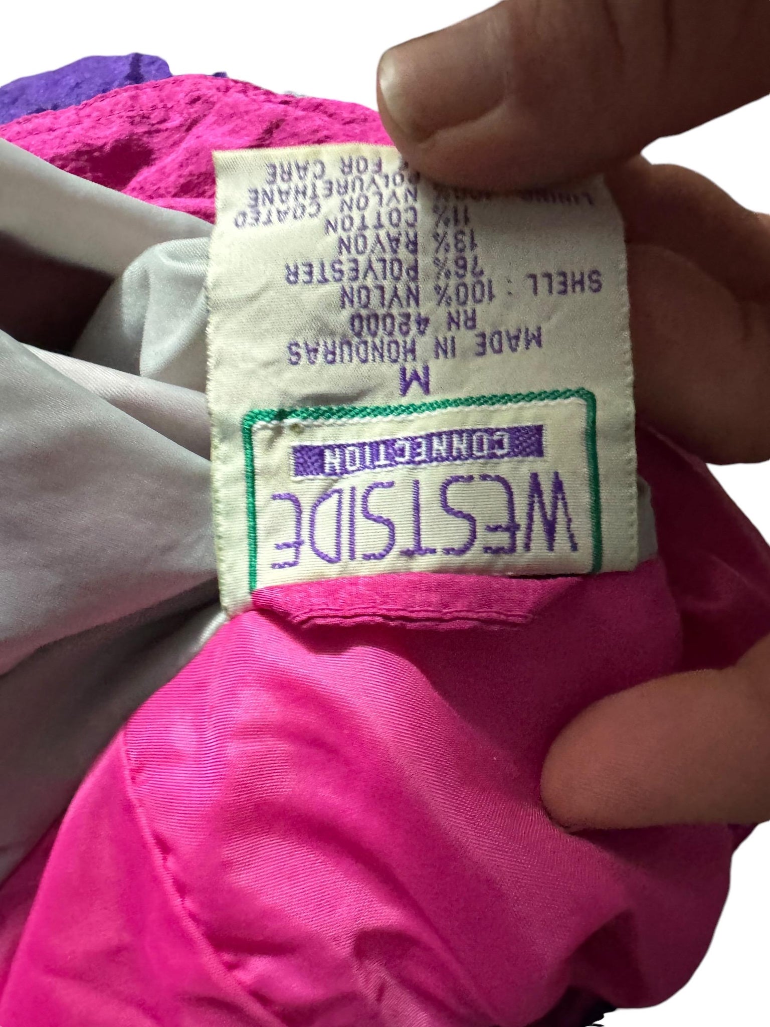 Vintage 80's track suit jacket M Westside