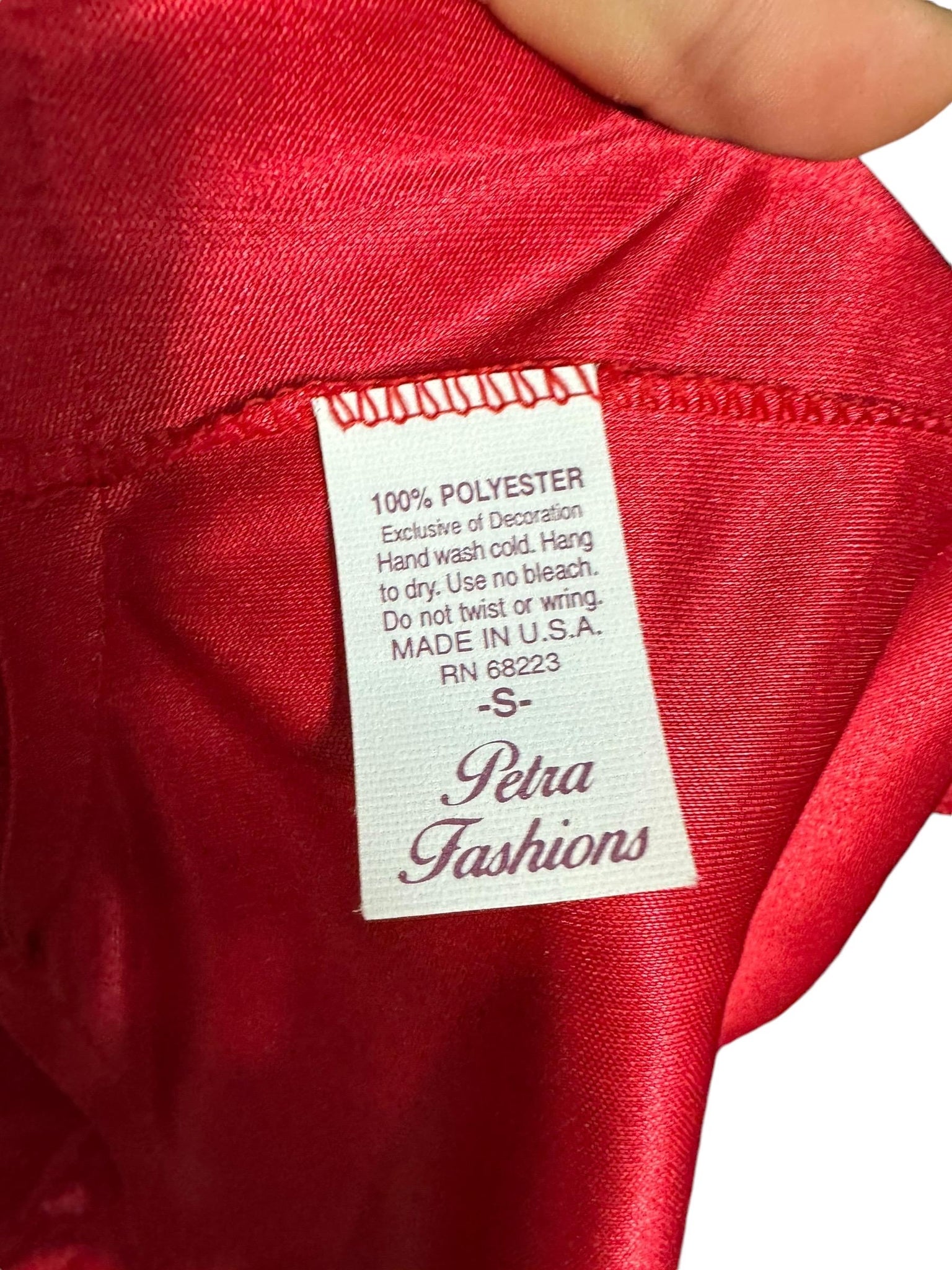 Vintage red teddy lingerie S Petra Fashions