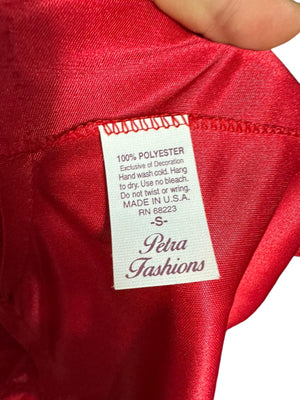 Vintage red teddy lingerie S Petra Fashions