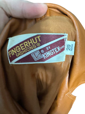Vintage 70's faux leather jacket 20 Fingerhut L