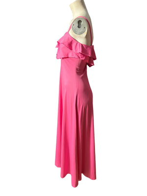 Vintage pink 70's maxi dress Jody T S